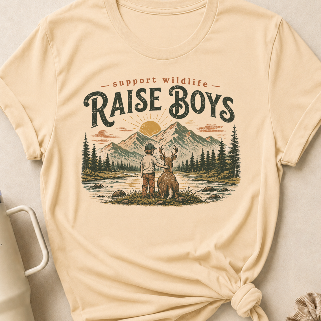 Support Wildlife Raise Boys T-Shirt