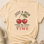 Just A Mom Raising Tiny Humans T-Shirt