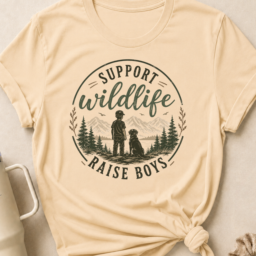 Support Wildlife Raise Boys T-Shirt