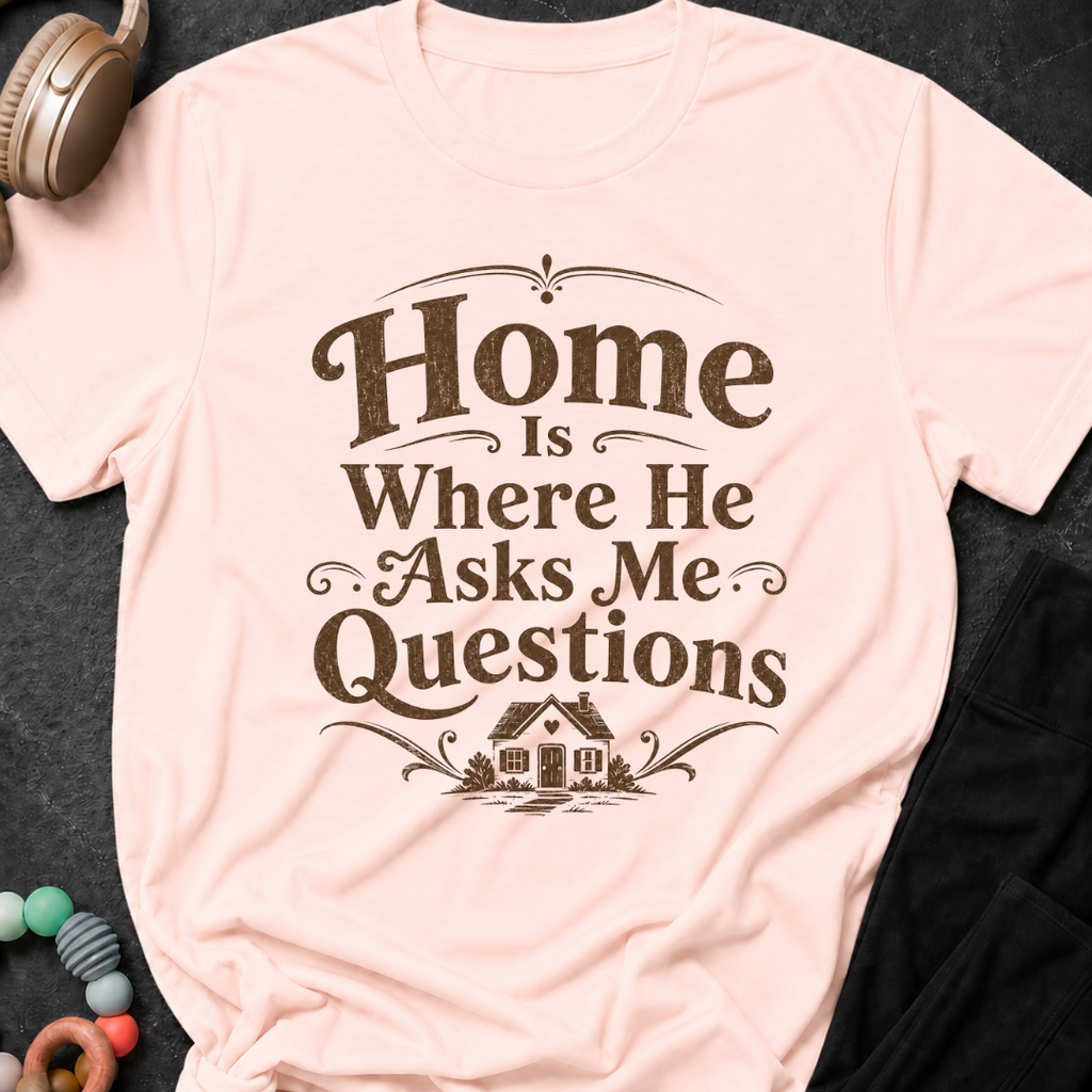 Home is Where He Asks Me What's For Dinner T-Shirt
