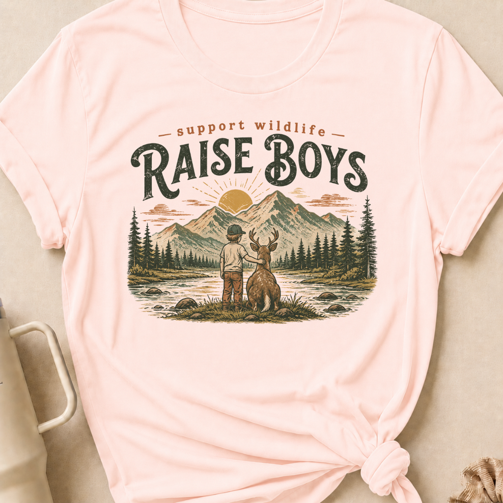 Support Wildlife Raise Boys T-Shirt