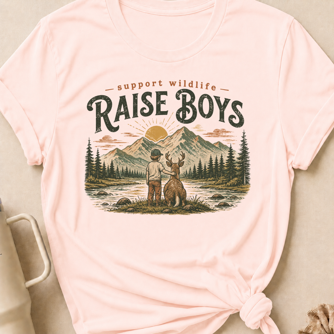 Support Wildlife Raise Boys T-Shirt