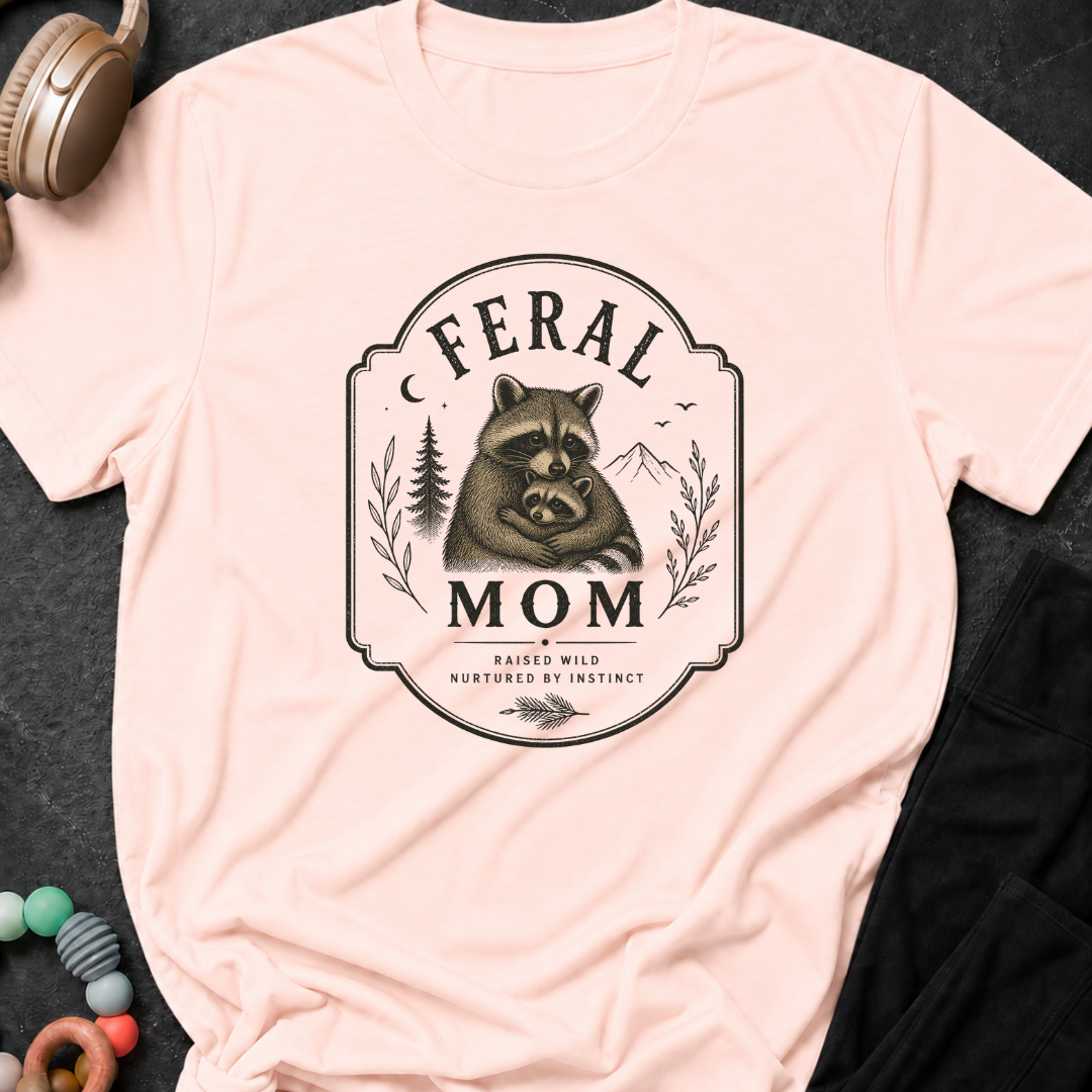 Feral Mom Raised Wild Nurtured By Instinct T-Shirt