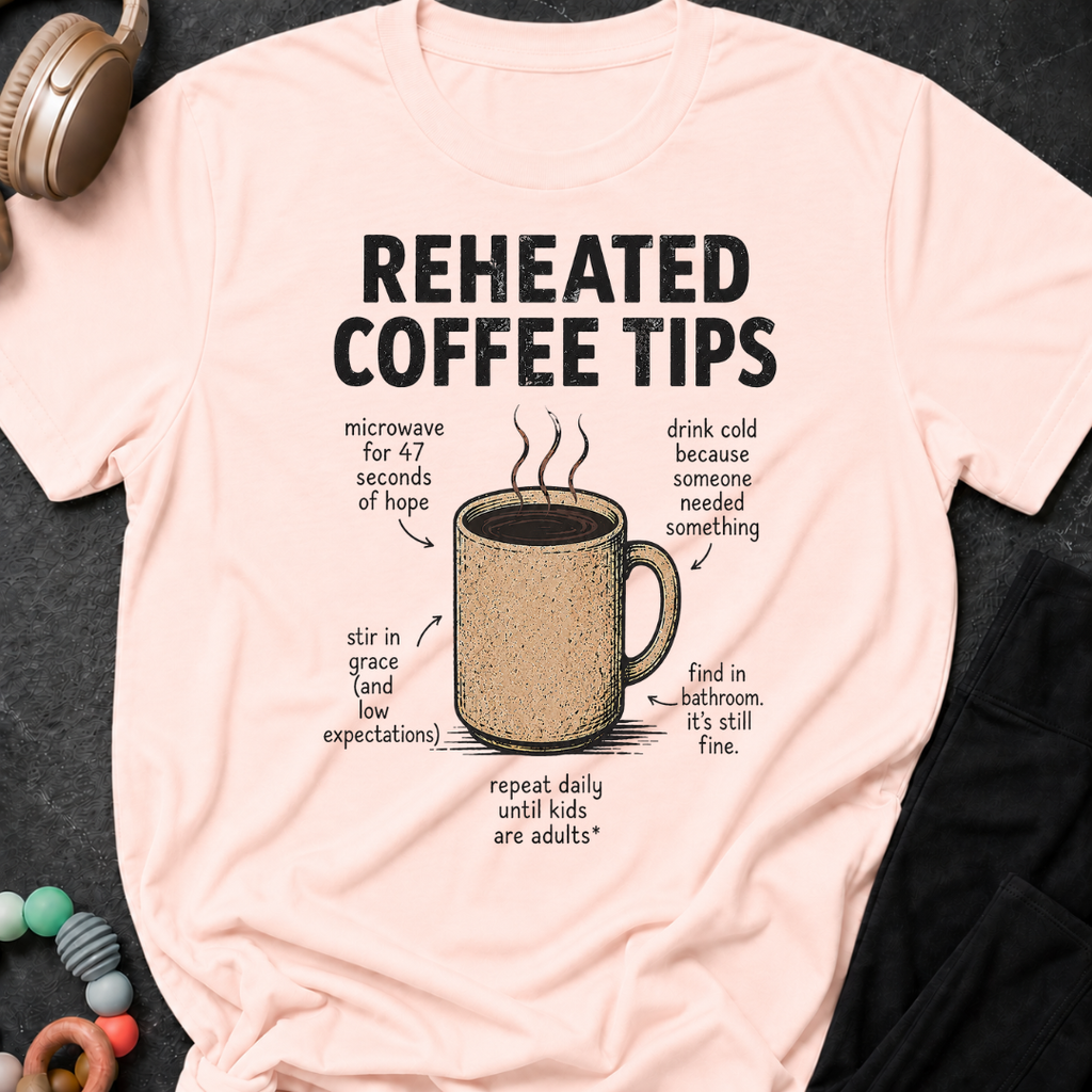 Reheated Coffee Tips T-Shirt