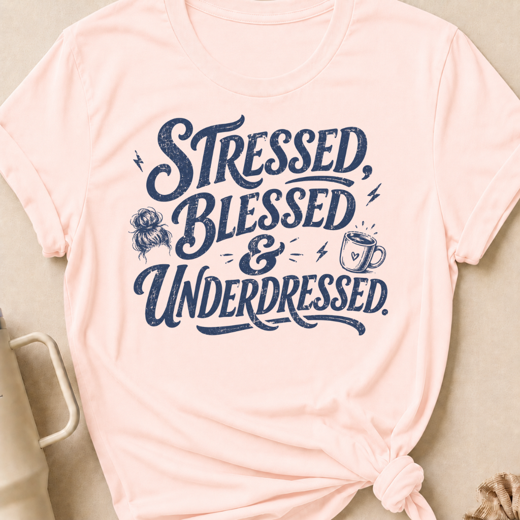 Stressed Blessed & Underdressed T-Shirt