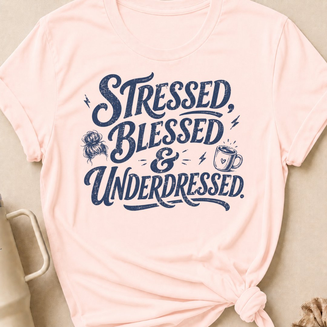 Stressed Blessed & Underdressed T-Shirt