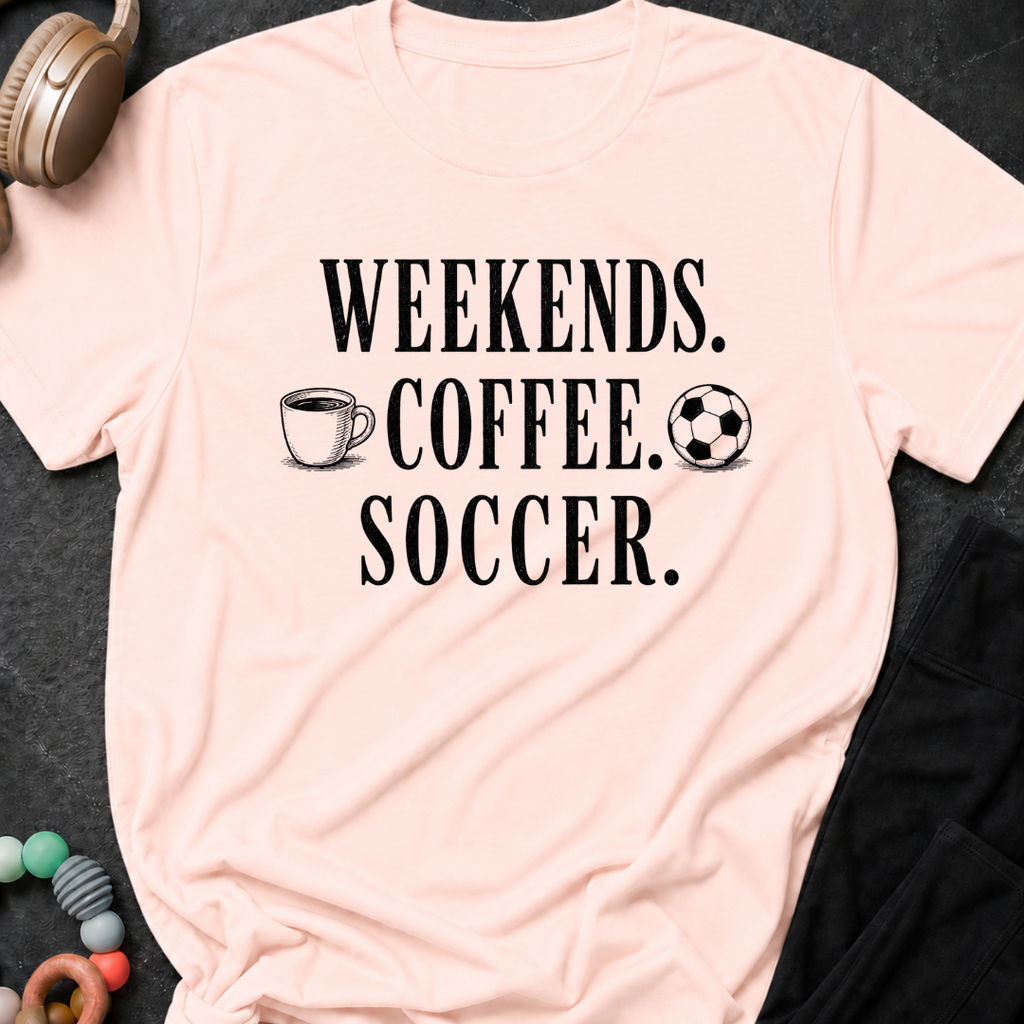 Weekends Coffee Soccer T-Shirt