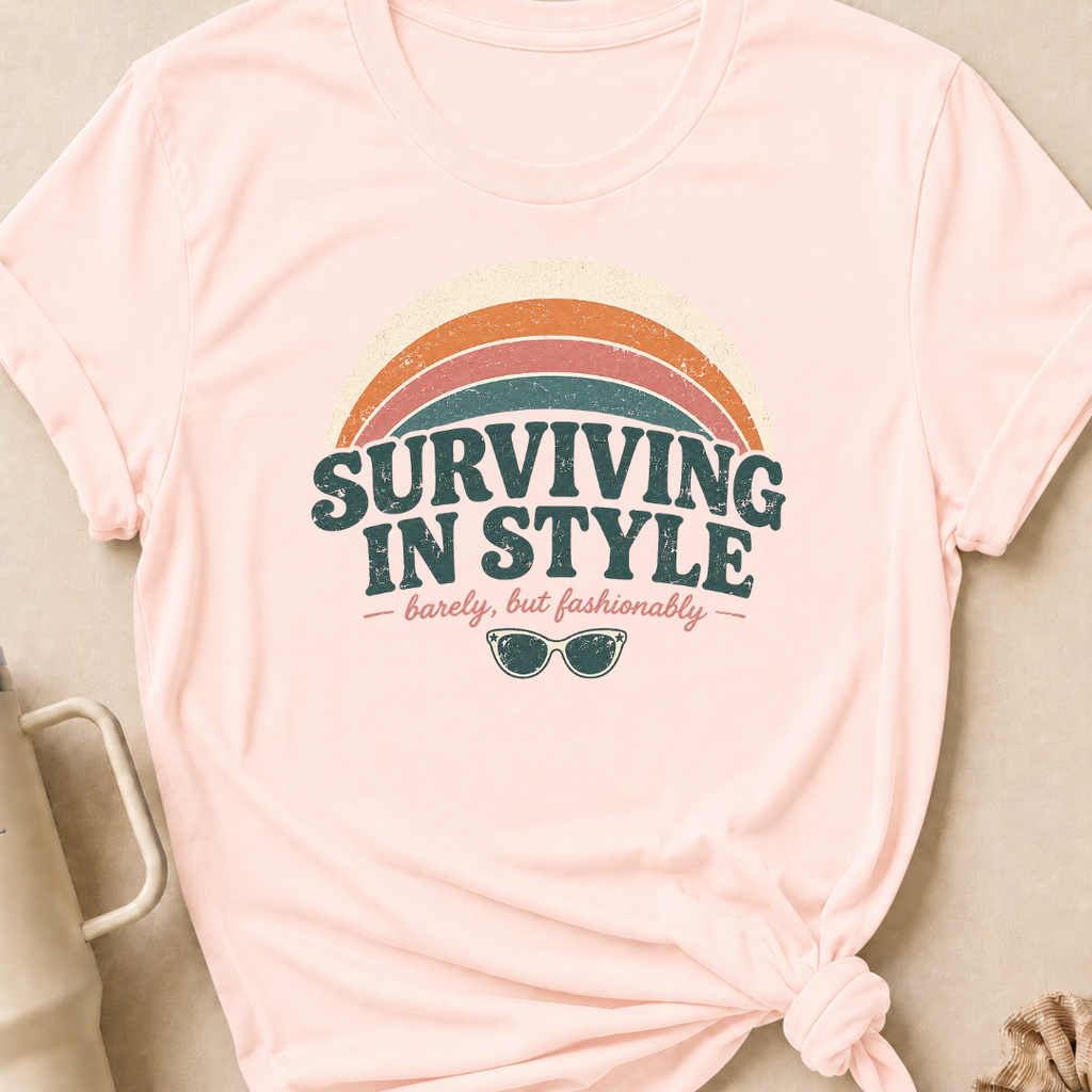 Surviving in Style but Fashionably T-Shirt