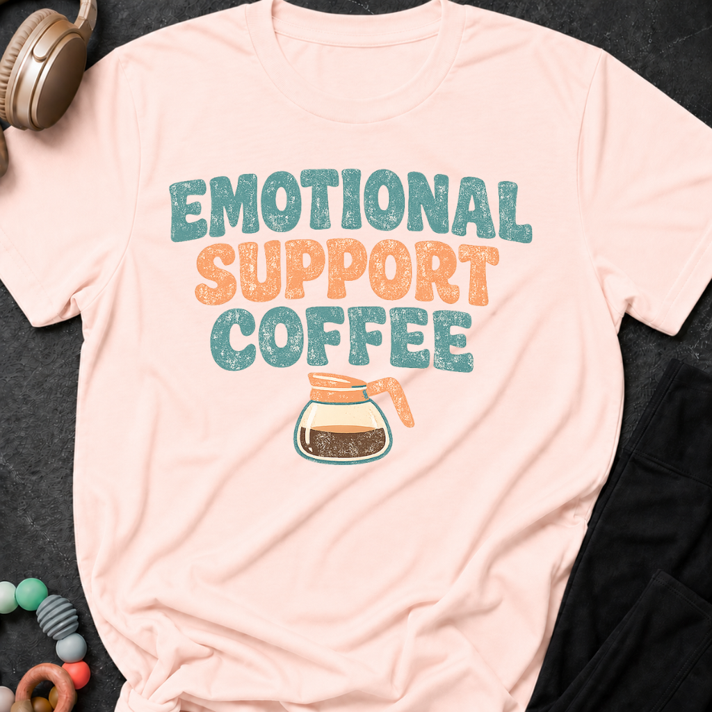 Emotional Support Coffee T-Shirt