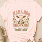 Mama Moo Just Grazing Through Motherhood T-Shirt
