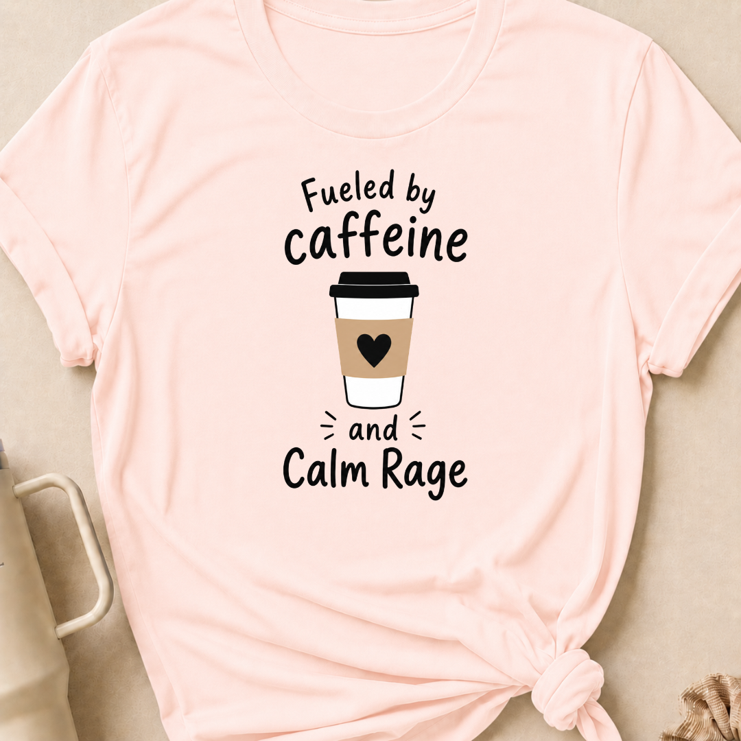 Fueled By Caffeine and Calm Rage T-Shirt