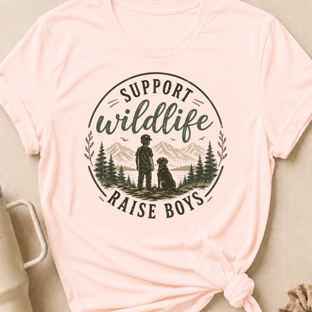 Support Wildlife Raise Boys T-Shirt