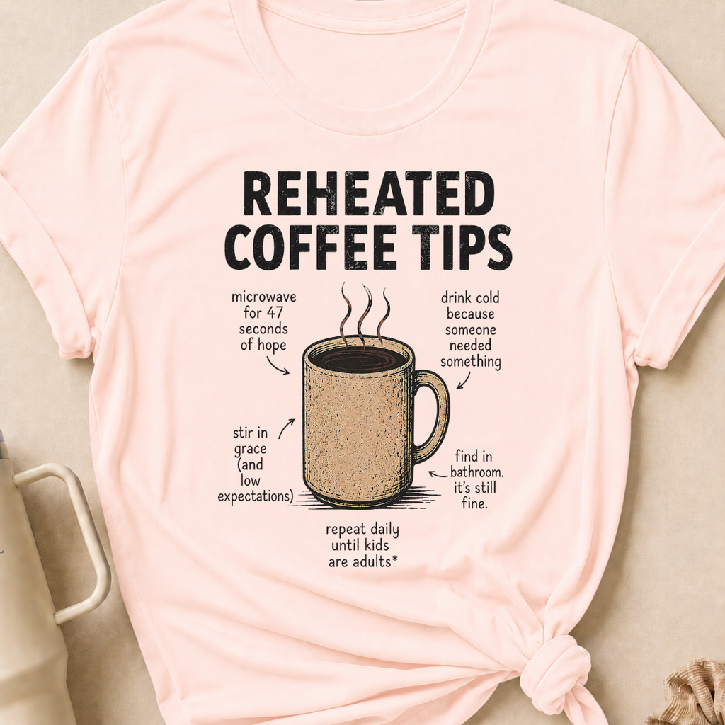 Reheated Coffee Tips T-Shirt