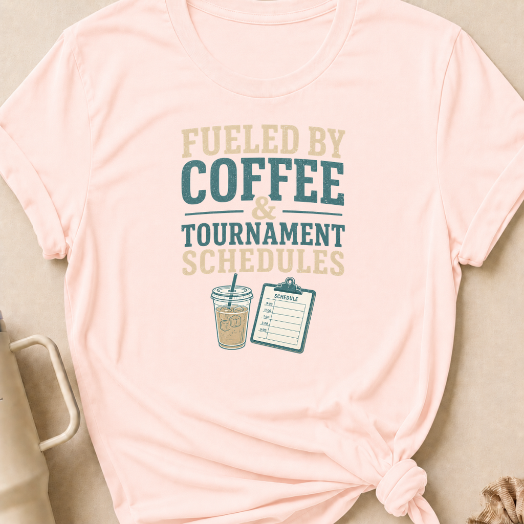 Fueled By Coffee & Tournament Schedules T-Shirt