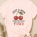 Just A Mom Raising Tiny Humans T-Shirt