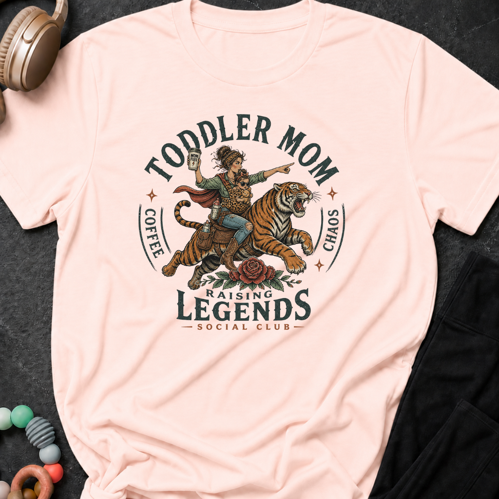 Toddler Mom Raising Legends Social Club T-Shirt