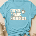 Coffee Chaos Motherhood T-Shirt