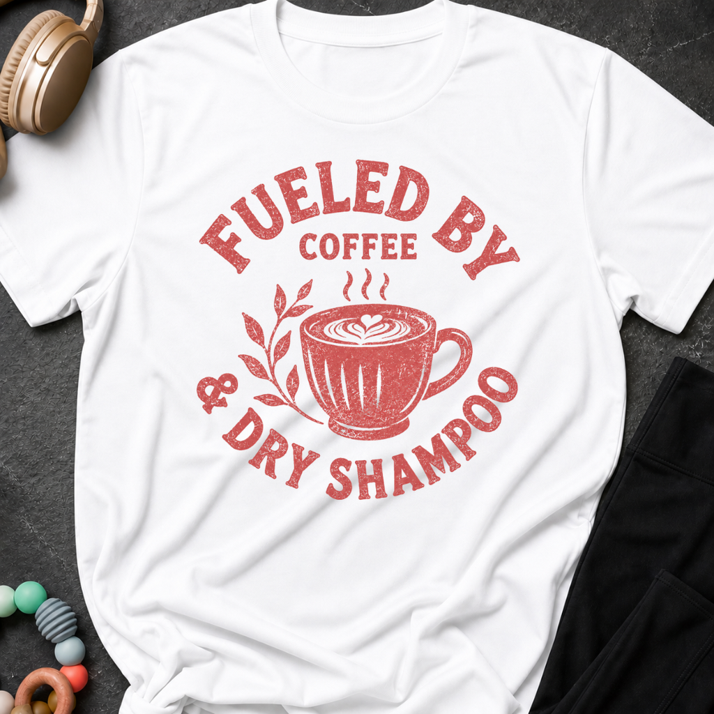 Fueled By Coffee and Dry Shampoo T-Shirt