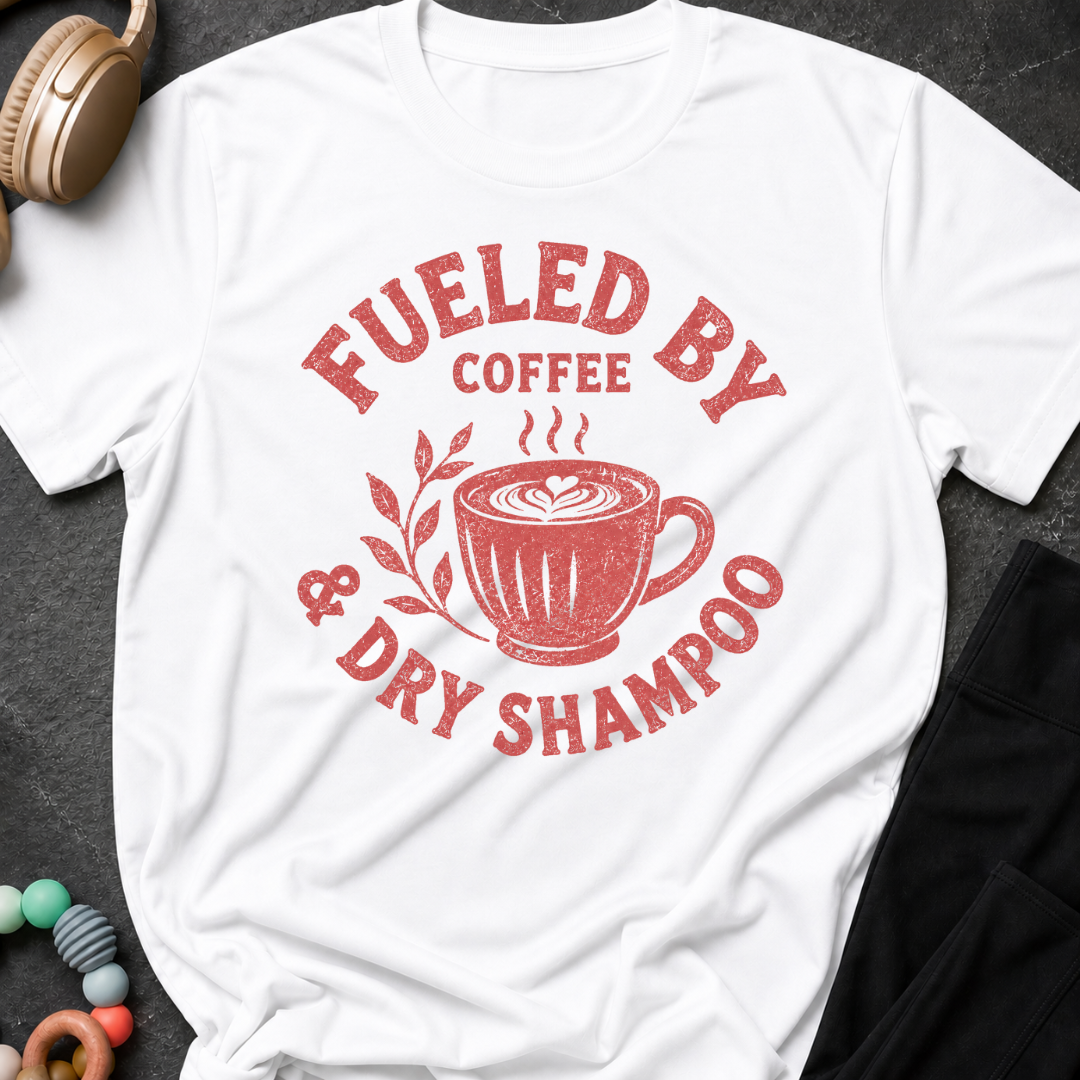 Fueled By Coffee and Dry Shampoo T-Shirt
