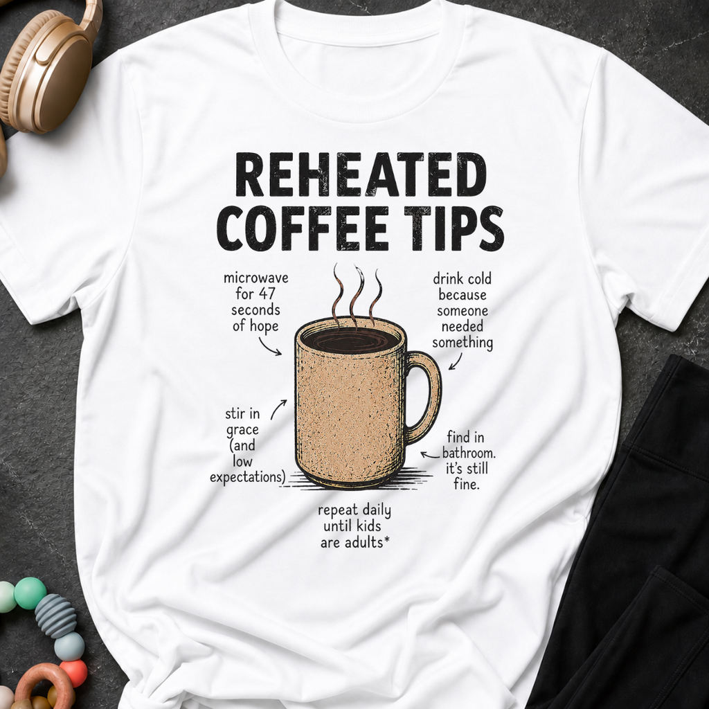 Reheated Coffee Tips T-Shirt