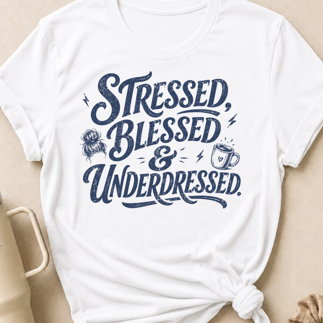 Stressed Blessed & Underdressed T-Shirt