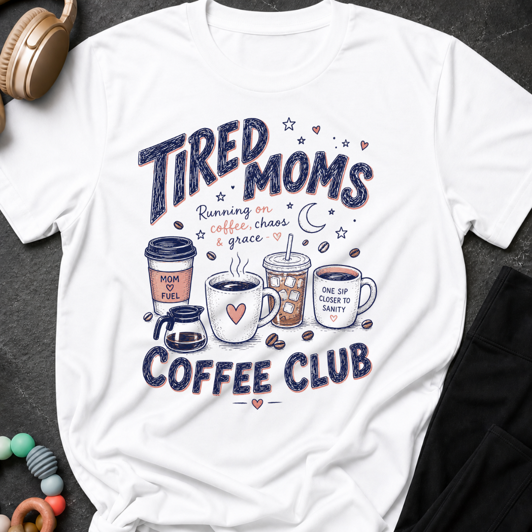 Tired Moms Coffee Club T-Shirt