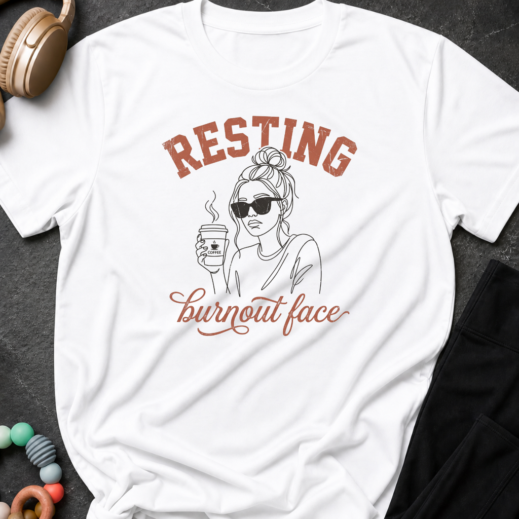 Resting Burnout Face T-Shirt