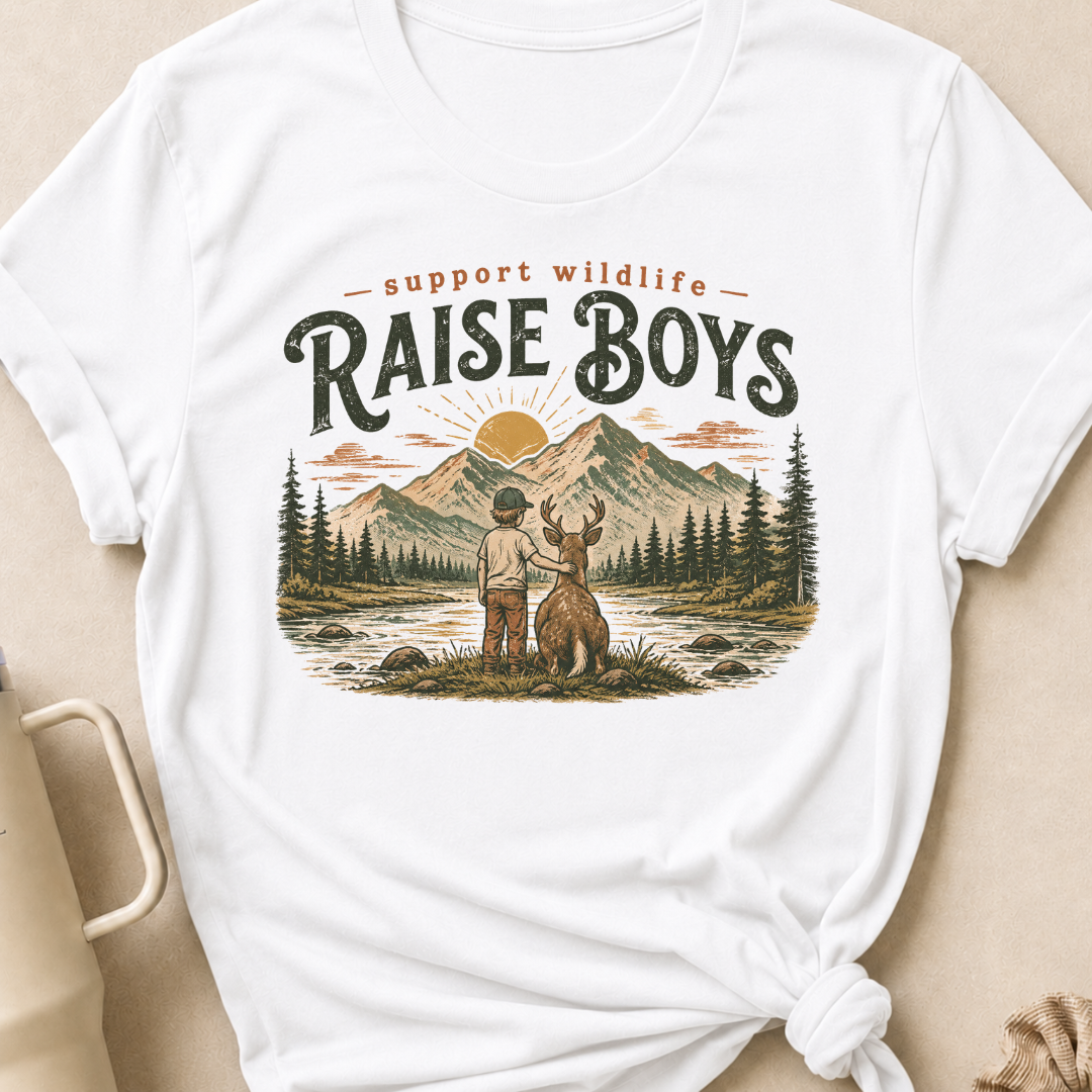 Support Wildlife Raise Boys T-Shirt