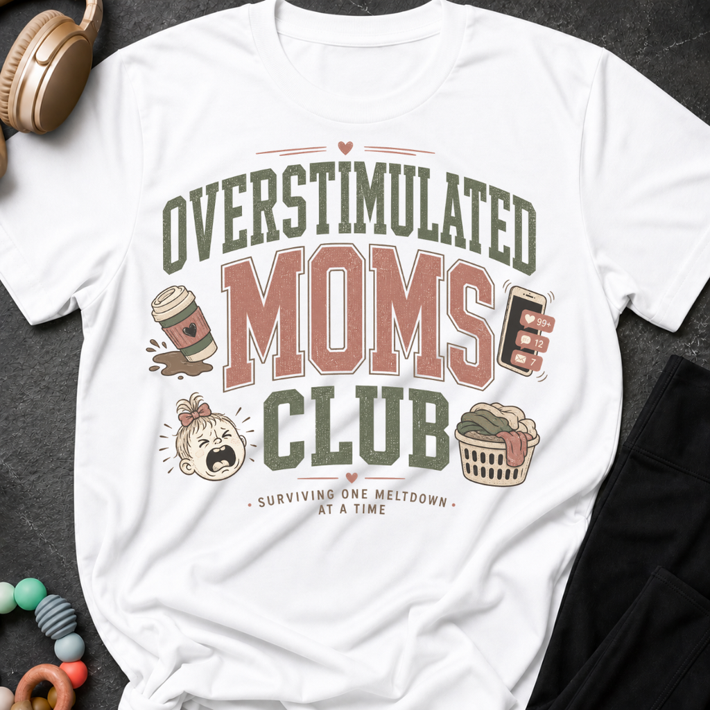 Overstimulated Moms Club T-Shirt