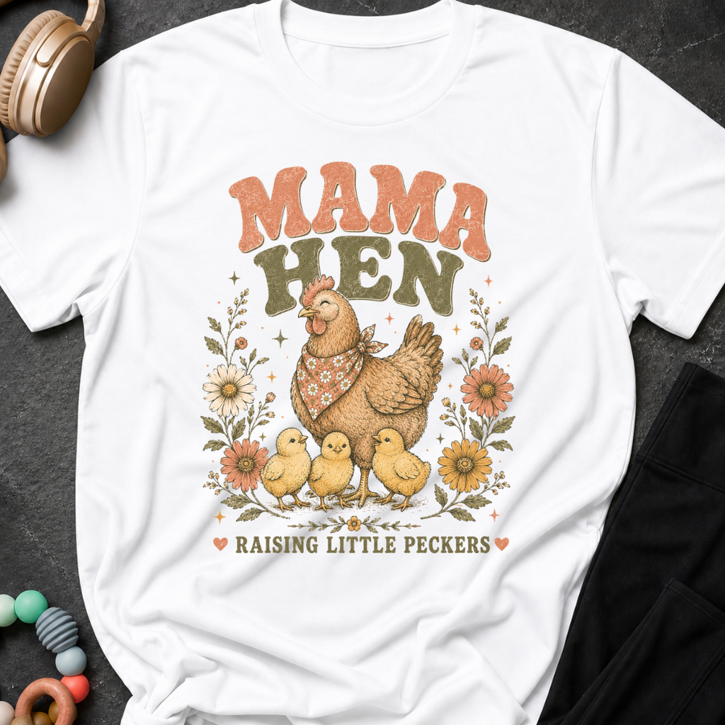 Mama Hen Raising Little Peckers T-Shirt
