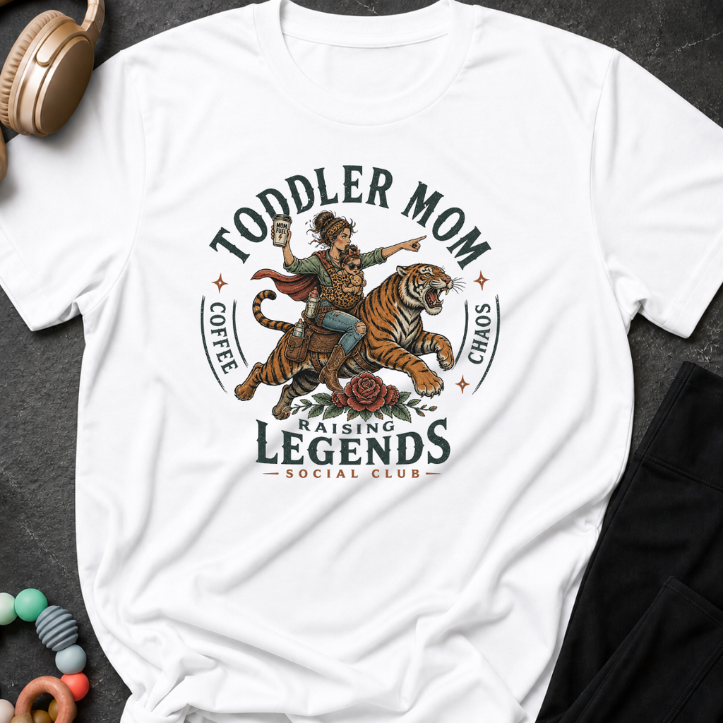 Toddler Mom Raising Legends Social Club T-Shirt