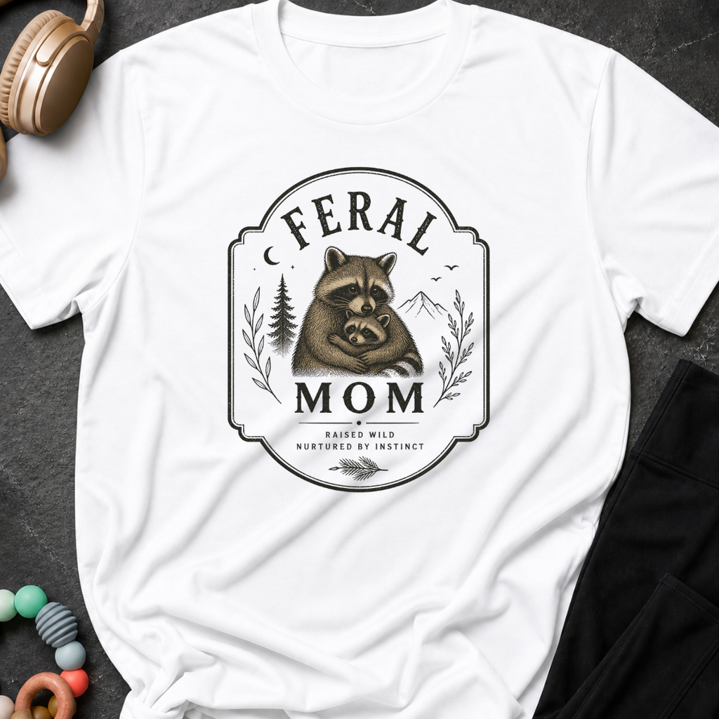 Feral Mom Raised Wild Nurtured By Instinct T-Shirt