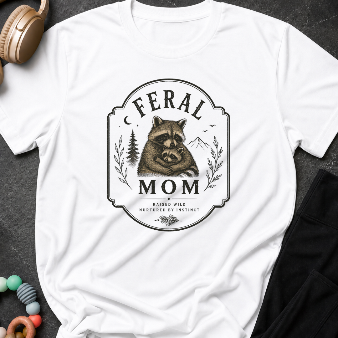 Feral Mom Raised Wild Nurtured By Instinct T-Shirt