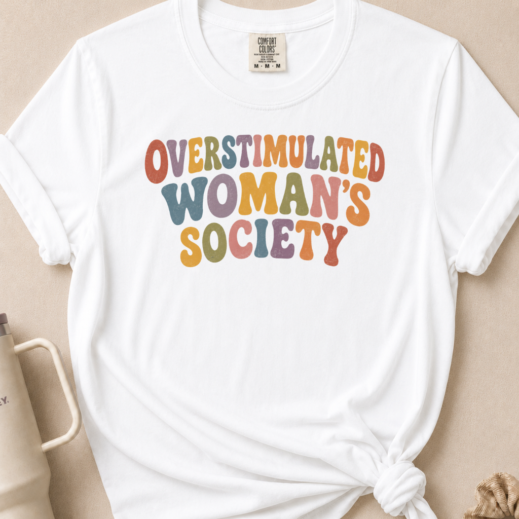 Overstimulated Woman T-shirt 1
