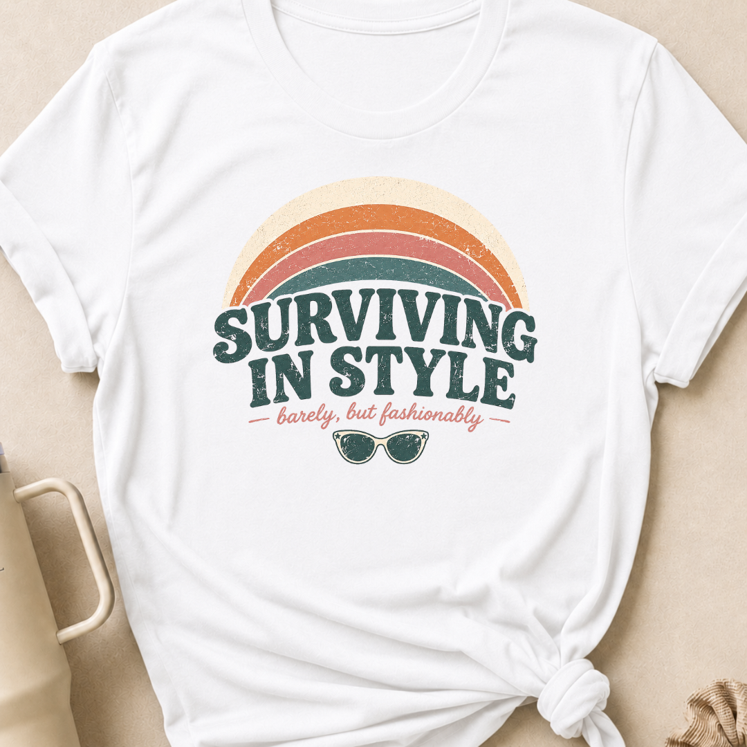 Surviving in Style but Fashionably T-Shirt
