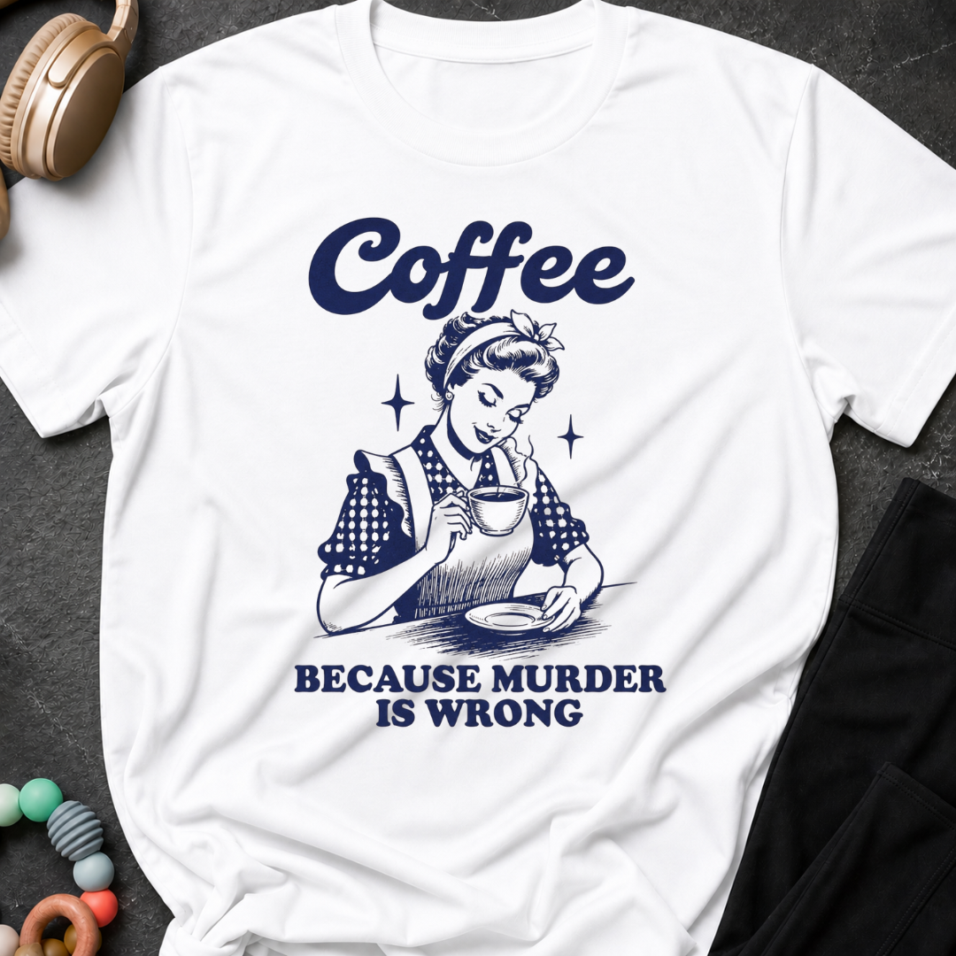 Coffee because murder is wrong T-Shirt