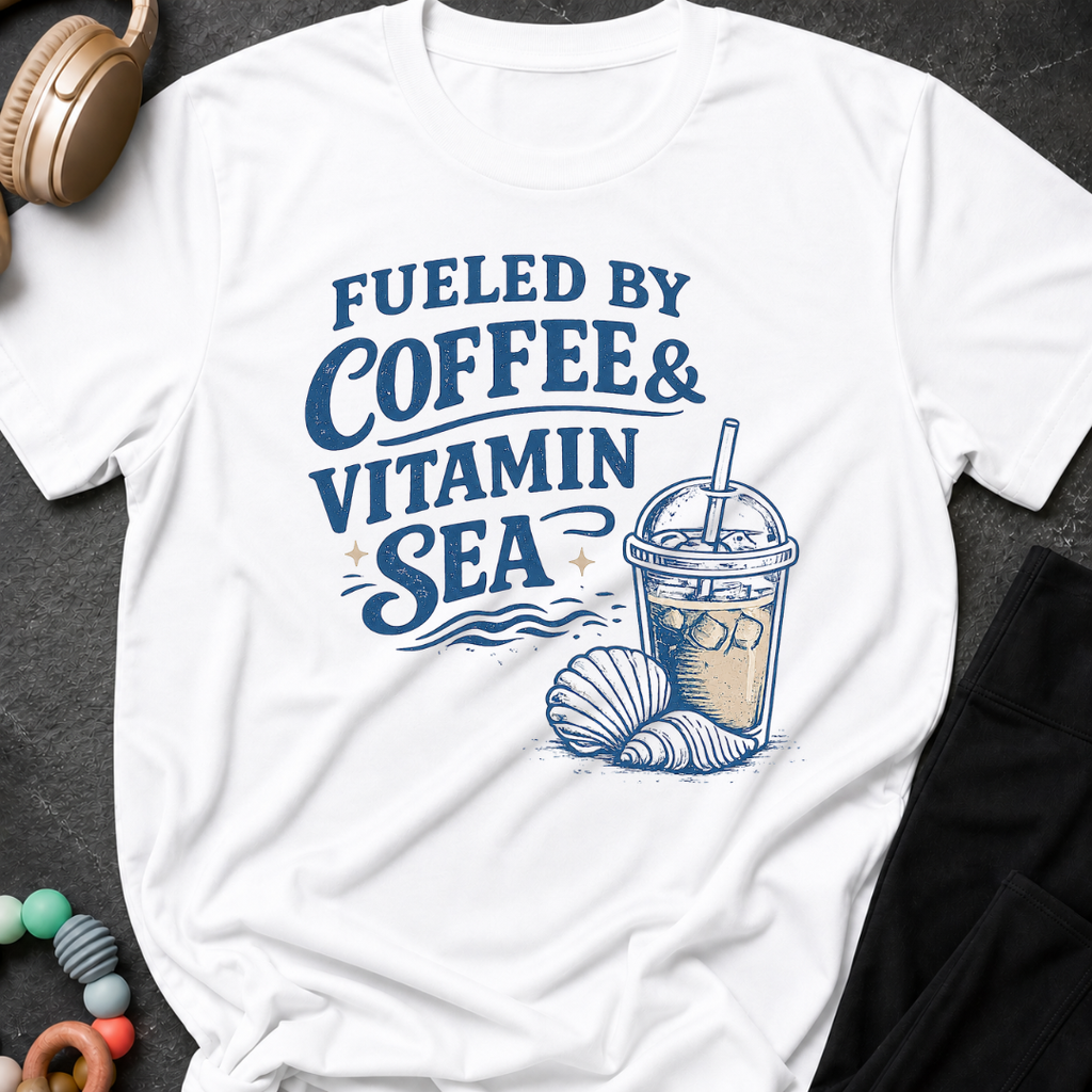 Fueled By Coffee and Vitamin Sea T-Shirt