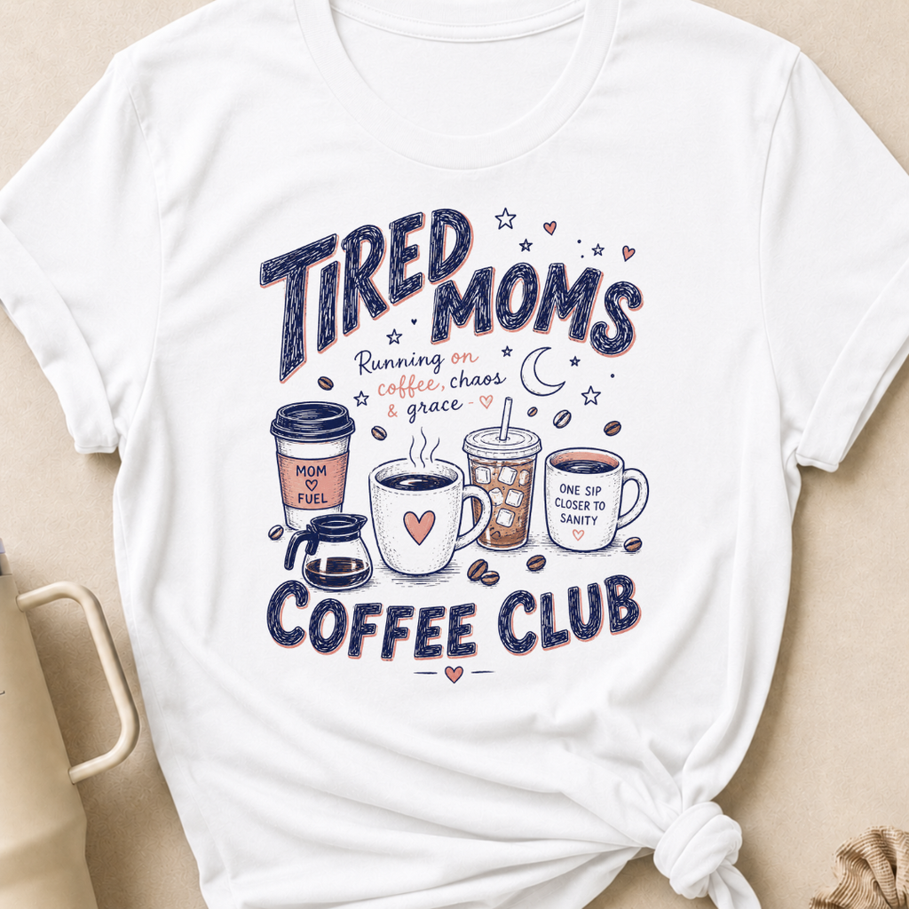 Tired Moms Coffee Club T-Shirt