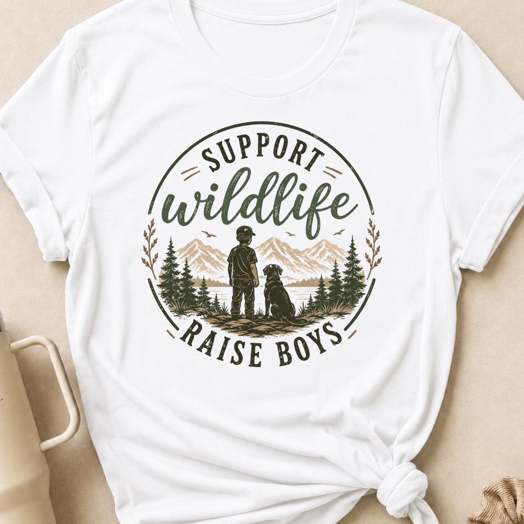 Support Wildlife Raise Boys T-Shirt