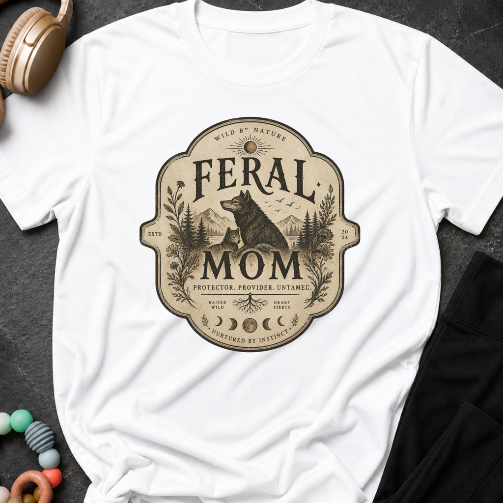 Feral Mom Protector Provider Untamed T-Shirt