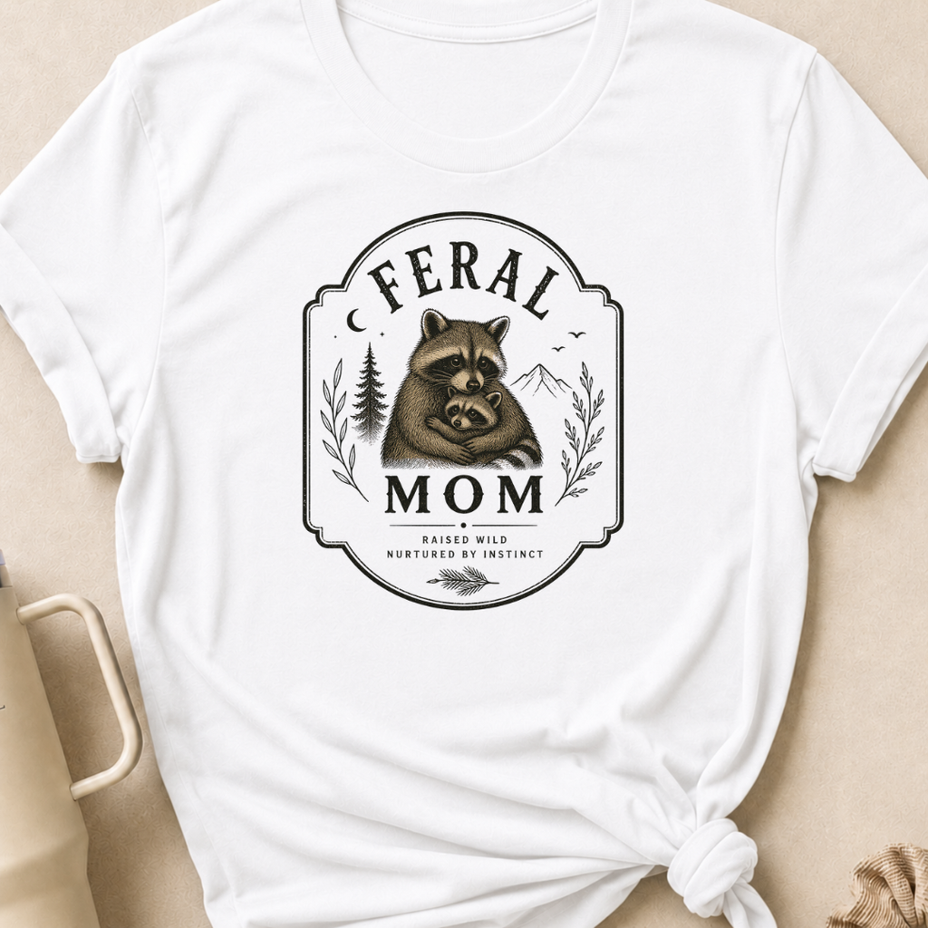 Feral Mom Raised Wild Nurtured By Instinct T-Shirt