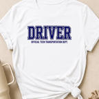 Driver Official Teen Transportation T-Shirt