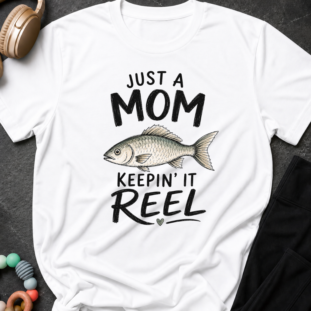 Just a Mom Keepin' It Reel T-Shirt