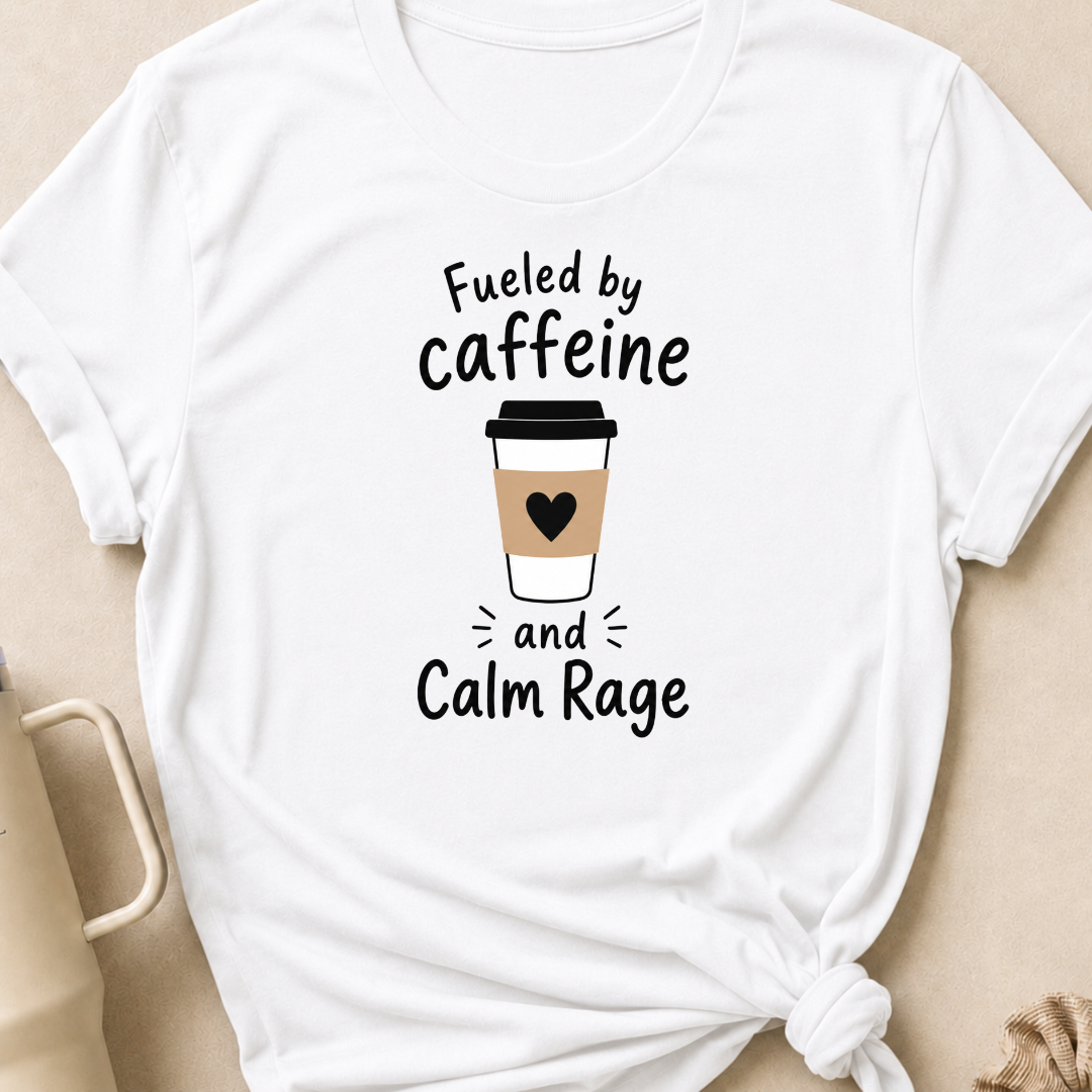 Fueled By Caffeine and Calm Rage T-Shirt