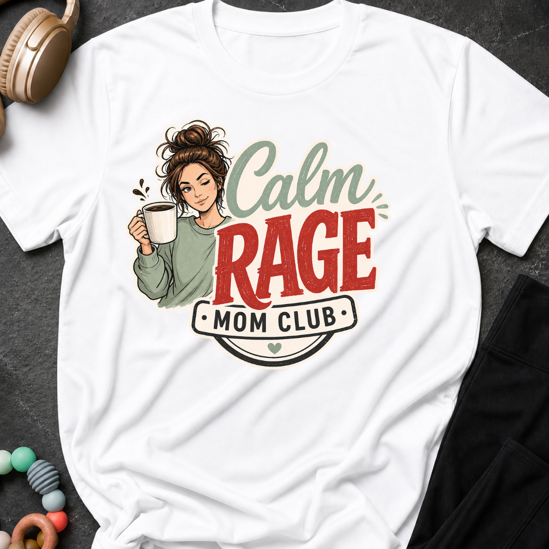 Calm Rage Mom Club T-Shirt