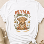 Mama Highland Udderly Exhausted T-Shirt