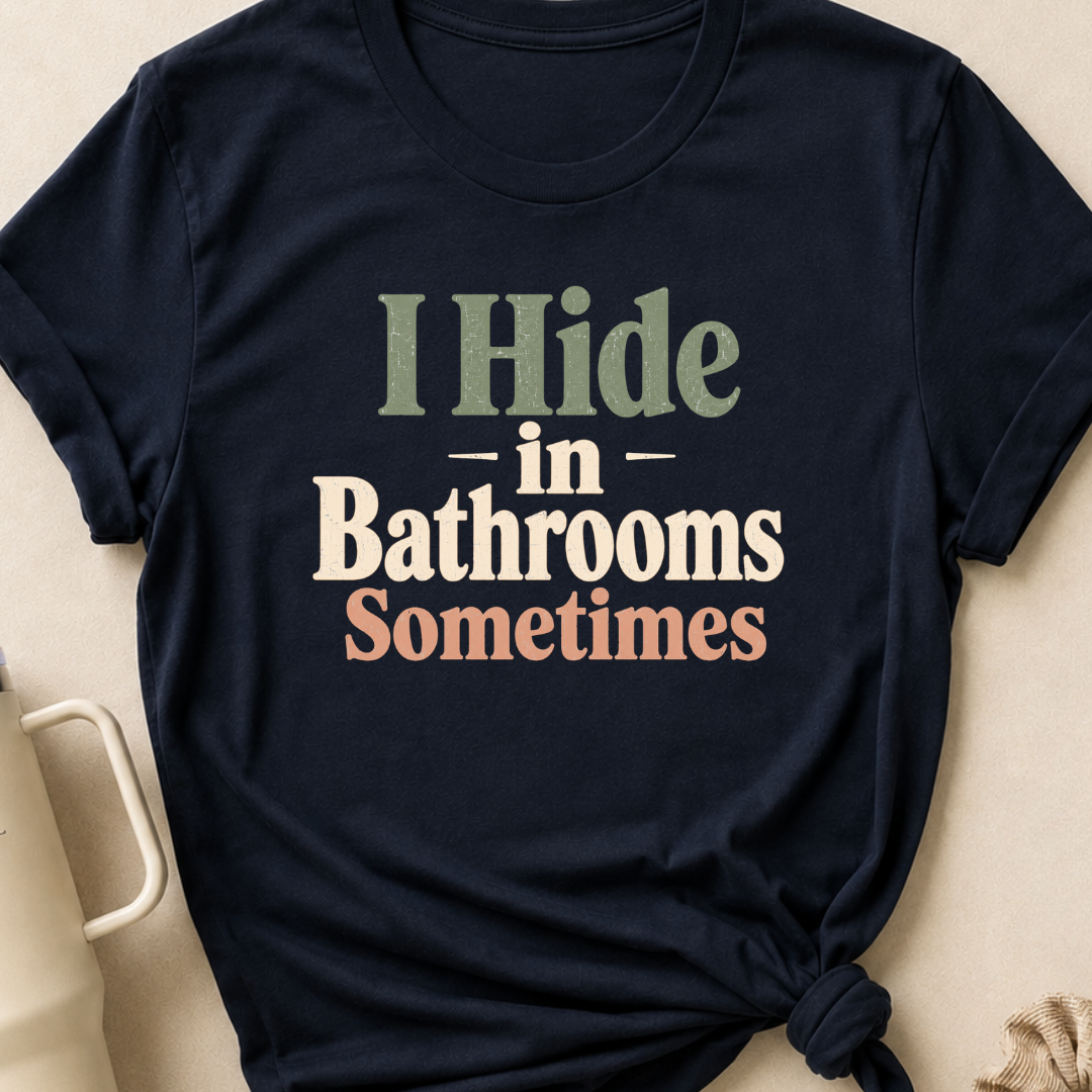 I Hide in the Bathrooms Sometimes T-Shirt