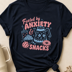 Fueled by Anxiety and Snacks T-Shirt