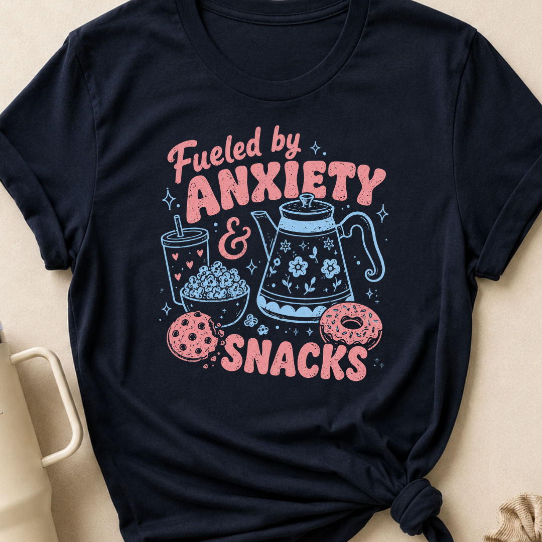 Fueled by Anxiety and Snacks T-Shirt