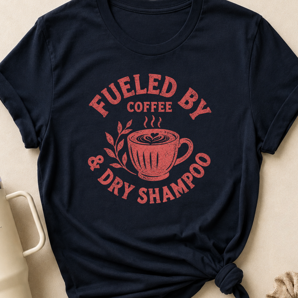 Fueled By Coffee and Dry Shampoo T-Shirt